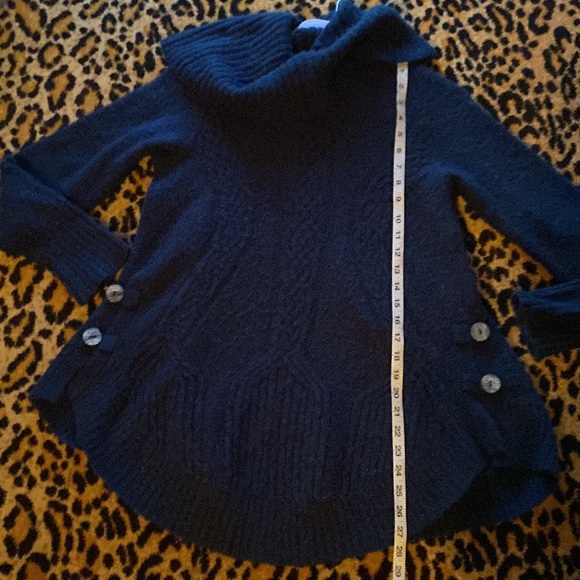 Angel of the North (Anthro) wool blend cowl neck sweater with button sides XS - Picture 16 of 16